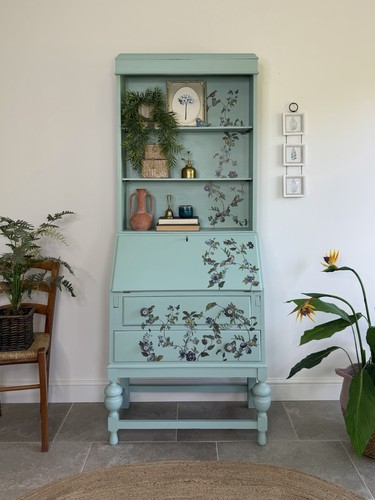 Secretary bureau desk painted - bureau,