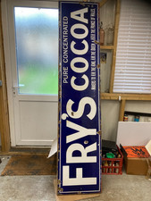 frys cocoa enamel sign 90" x