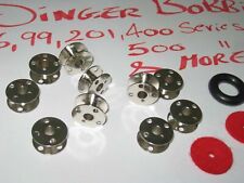 SINGER 66K,99K,201K SEWING MACHINE METAL BOBBIN,BOBBIN WINDER RUBBER RING & FELT