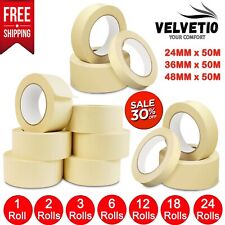 GENERAL MASKING TAPE 50MM - 25MM X 50M DIY CRAFT PAINTER EASY TEAR Fast Delivery