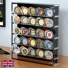 Challenge Coin Display 5 Rows
