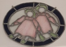 leadlight glass window panel