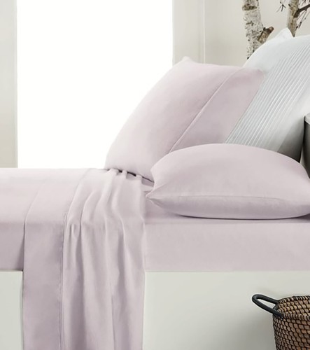 Lilac flannelette sheet - flannelette,