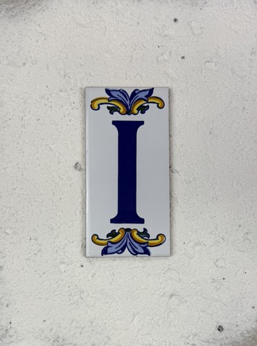 Vintage spanish ceramic - spanish, letter