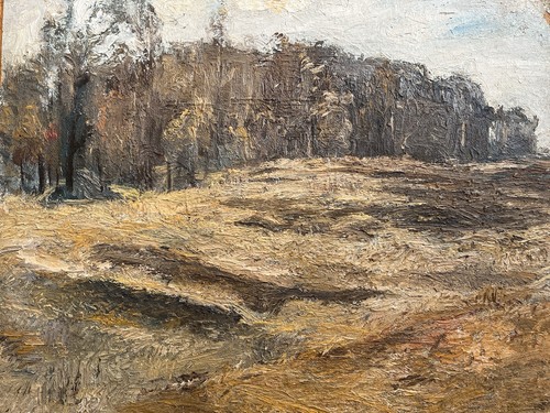 Russian school oil signed - signed, ~