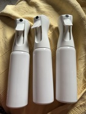 3 x 300ml fine mist spray bottles 