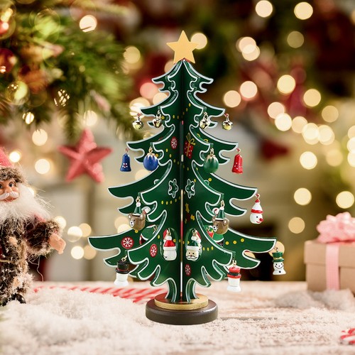 Mini green wooden - wooden, christmas