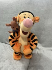1999 Disney Mattel 12” Tigger & Roo Jumping Bouncing  Singing Plush Toy Vintage