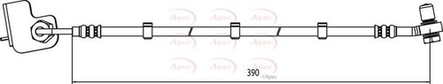 Brake hose tube pipe front - tube,