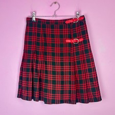 vintage red green tartan mini
