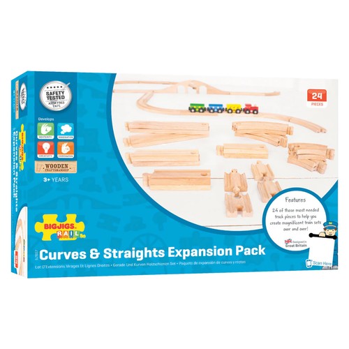 Bigjigs rail straights - rail,