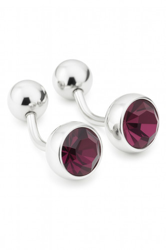 Amethyst belly button - amethyst,