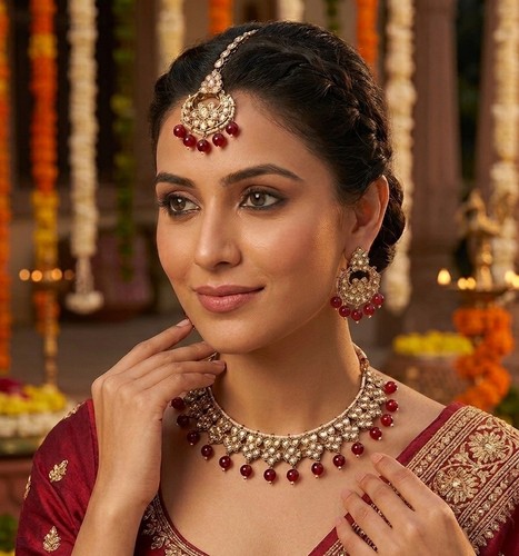 Maroon indian bollywood bridal - indian,