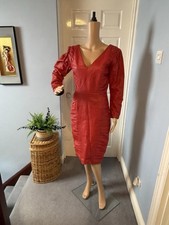 Genuine VINTAGE leather 80’s Dress.