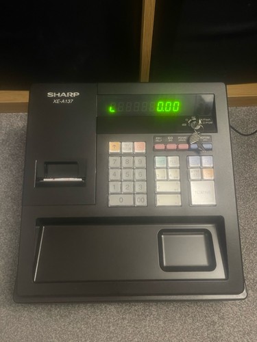 Sharp a137 cash register - xe-a137,