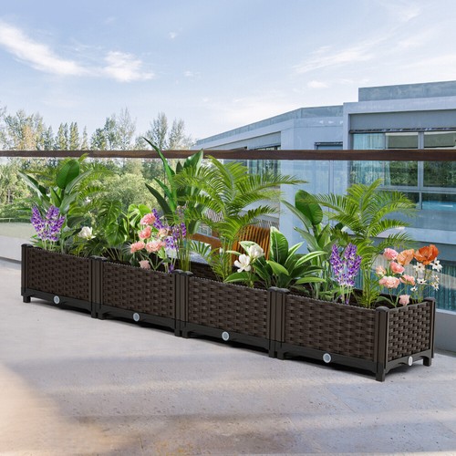 Trough plant pot long plastic - trough,