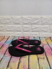 Reef Bliss Nights Flip Flops UK 5 (EU 37.5) Women's RRP £ 28 Black / Pink