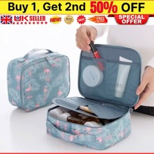 Ladies Wash Bag Toiletry Handbag Large Travel Case Cosmetic Make Up Pouch Kit UK