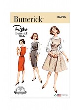 Butterick Easy SEWING PATTERN B6955 Misses' Retro 1960s Jumper/Pinafore Dress
