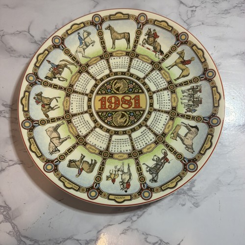 Wedgwood calendar plate 1981 - calendar,