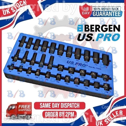 Uspro 32pc impact socket set - 32pc,