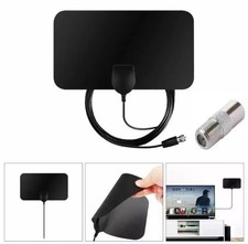 Indoor TV Aerial, 250 Miles Digital HDTV Antenna Freeview 4K 1080P HD FM VHF