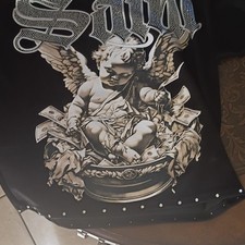 Men's Black Sweatshirt Angel