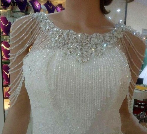 Luxury bridal bolero shawl - bridal,