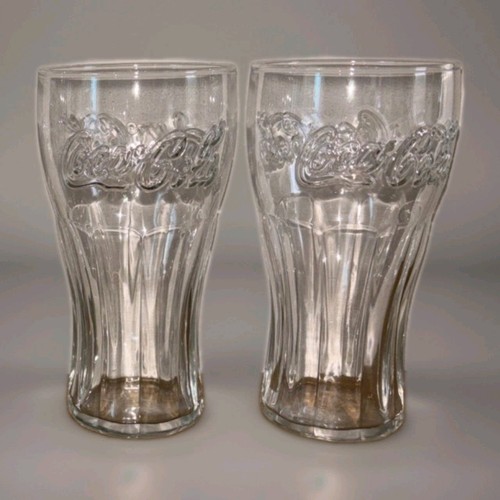 Embossed coca cola glasses - embossed,