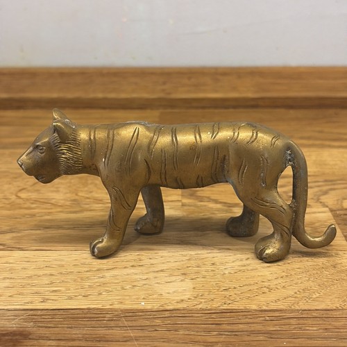 Lovely brass tiger figurine - tiger,