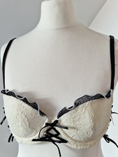 32B Soleil Sucre Underwired  Bra Cream Ribbon VGC