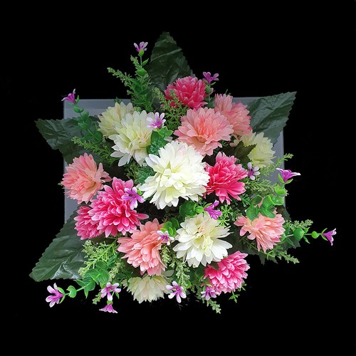Grave artificial silk flower - grave,