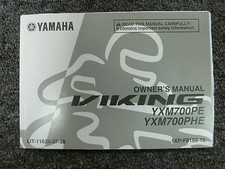 Yamaha Viking YXM700PE YXM700PHE Quad UTV Owner Owner's Manual User Guide