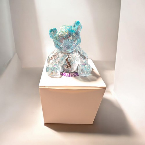 Geometric resin keepsake teddy - geometric,