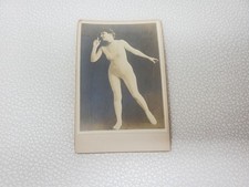 Antique Sepia Cabinet Card Unidentified Female Burlesque Dancer Circa 1890 1910