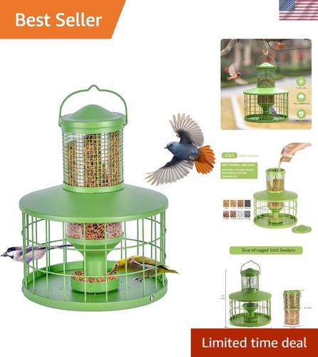 Caged bird feeders - caged,