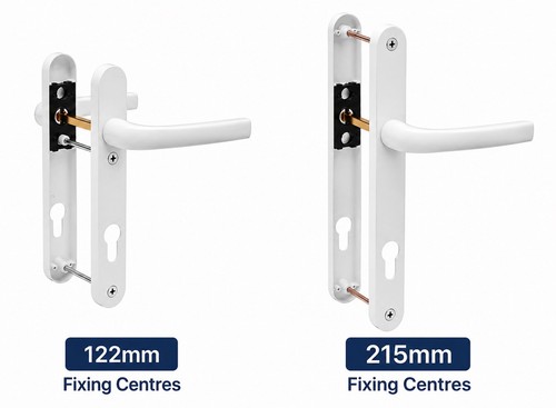 Upvc door handle - handle, white