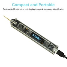 DC 5V Frequency Counter Tester Pen 200Hz~100MHz 0.91"OLED Display High-Precision