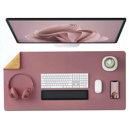 Leather desk pad protector - leather,
