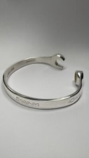 Stunning silver 10mm Snap on spanner bracelet