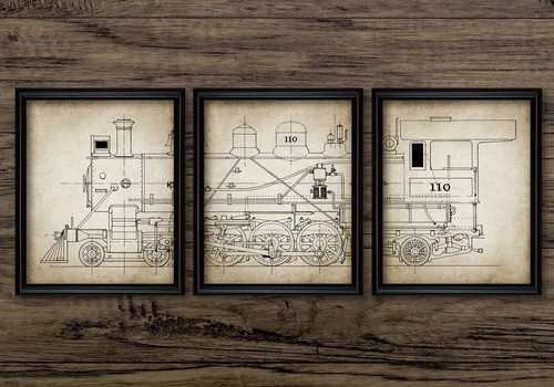 Vintage steam train - vintage, locomotive