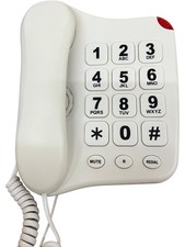 Simple Value By Argos B110 Touch Tone Slimline Telephone White