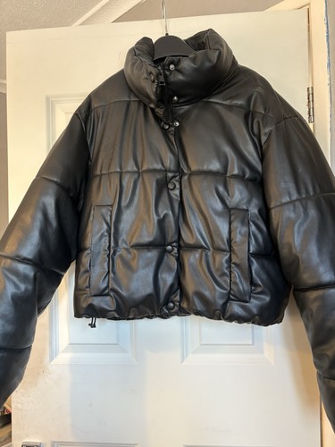 Zara black puffer - black, jacket