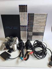 Sony PlayStation 2 Bundle Console Games Sing Star Mic Tested PS2