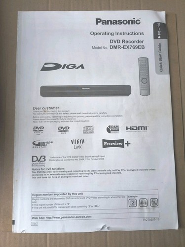 Panasonic owner manual guide - panasonic,