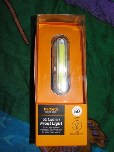 Halfords lumen front light - lumen,