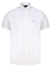 Kensington Eastside Mens Shirt Short Sleeve Smart Cotton Button Down Collar Work