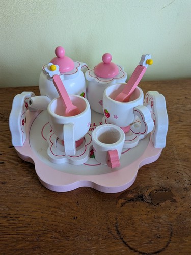 Wooden tea set - wooden, and