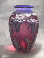 Okra Glass One Off Tulip Cameo Vase