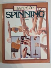 Hands on Spinning - Lee Raven. Learn to spin on wheel / drop spindle. VGC book
